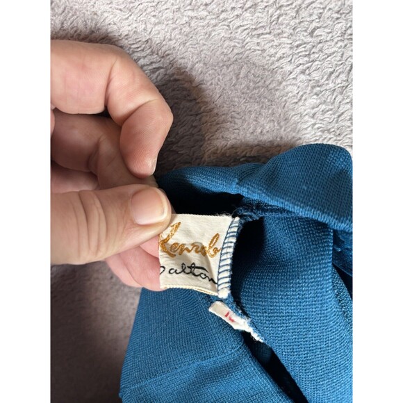 Vintage James Kenrob Dalton Pleated Mini Skirt Dark Waist 28” Blue‎ Preppy - Picture 7 of 12